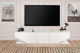Hanah Home Soporte para TV Blanco 180cm